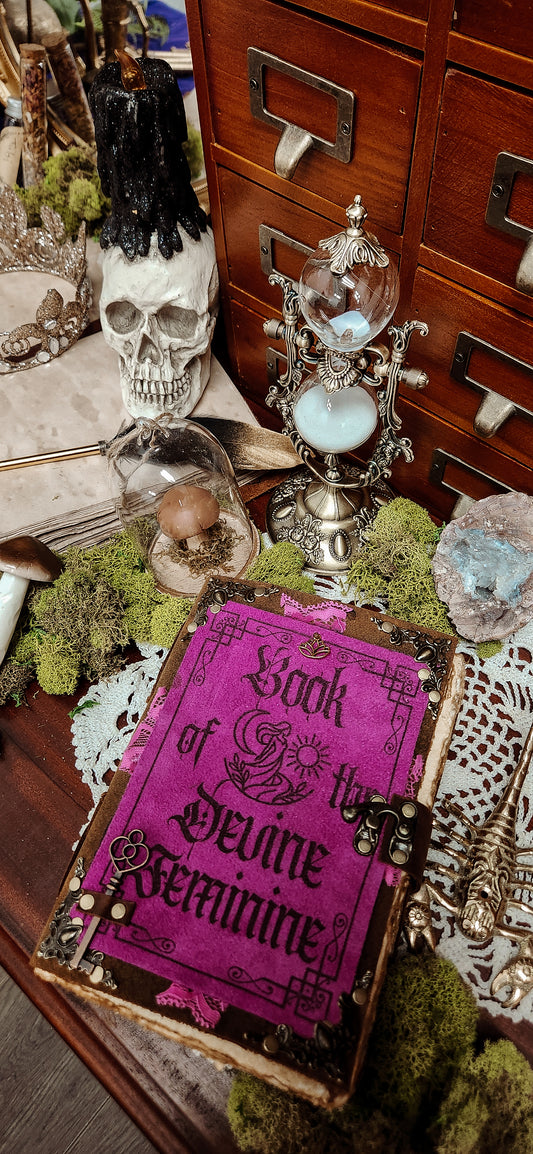 Book of Divine feminine leather journal