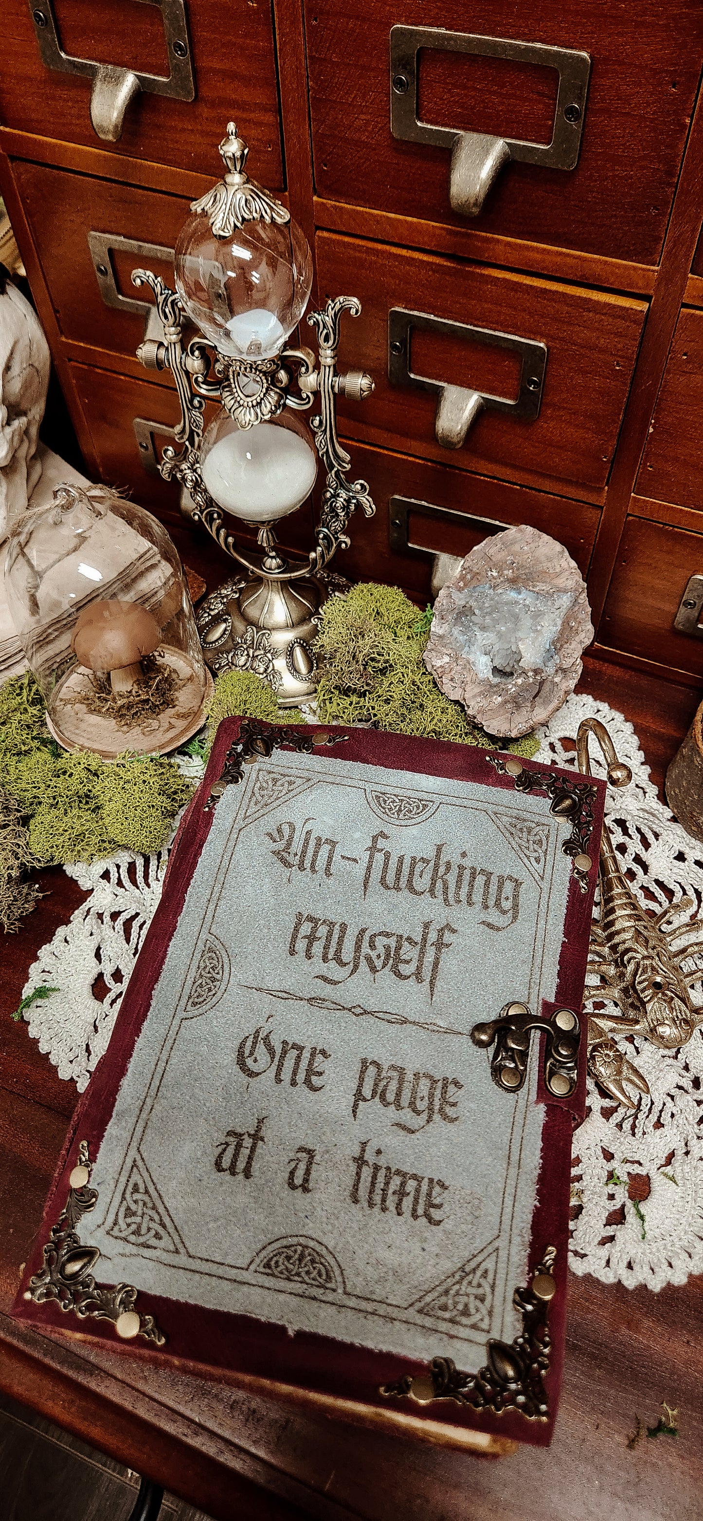 Un-fucking myself leather journal