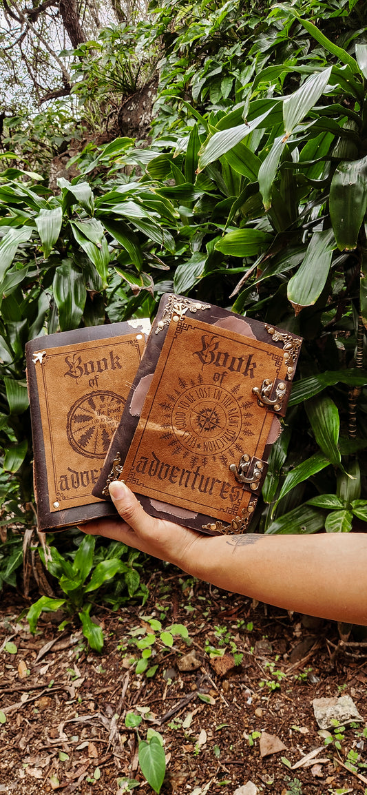 Book of adventures leather journal