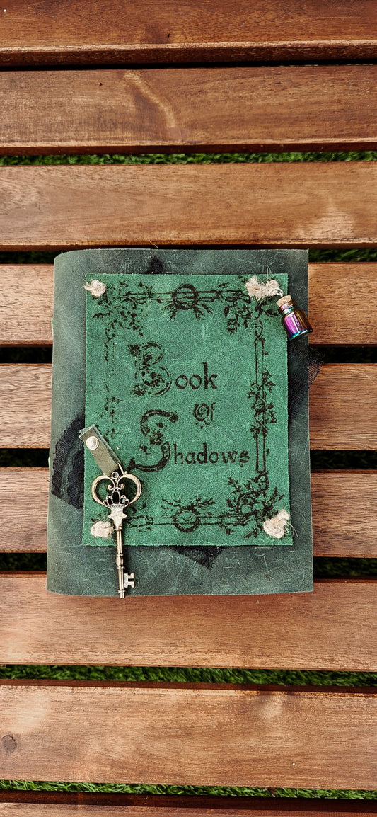 Book of Shadows Grimoire leather journal & sketchbook