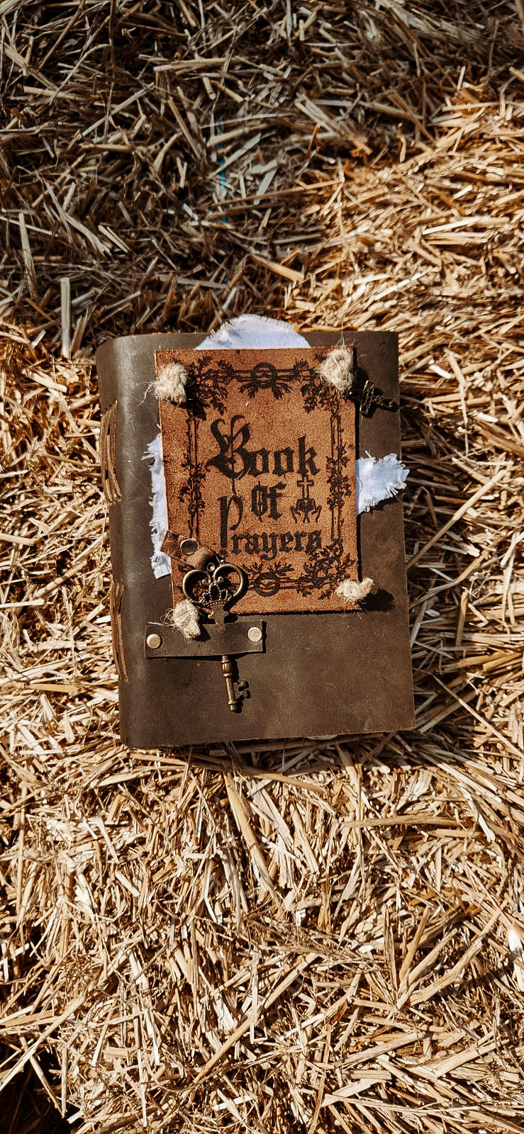 Book of Prayers leather journal