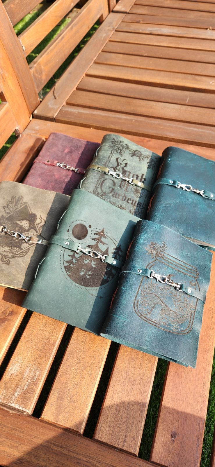 Book of Gardens leather journal & sketchbook