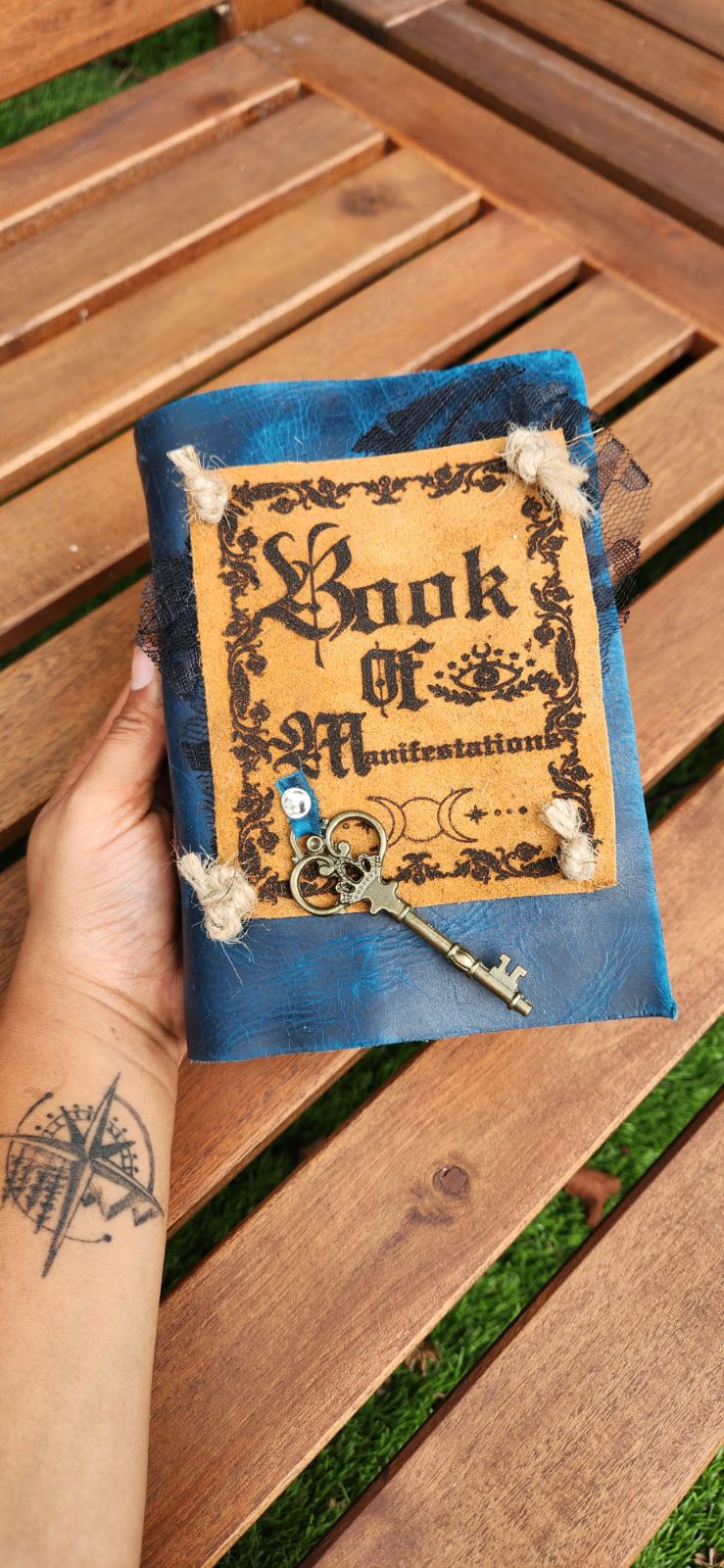 Book of Manifestations leather journal & sketchbook