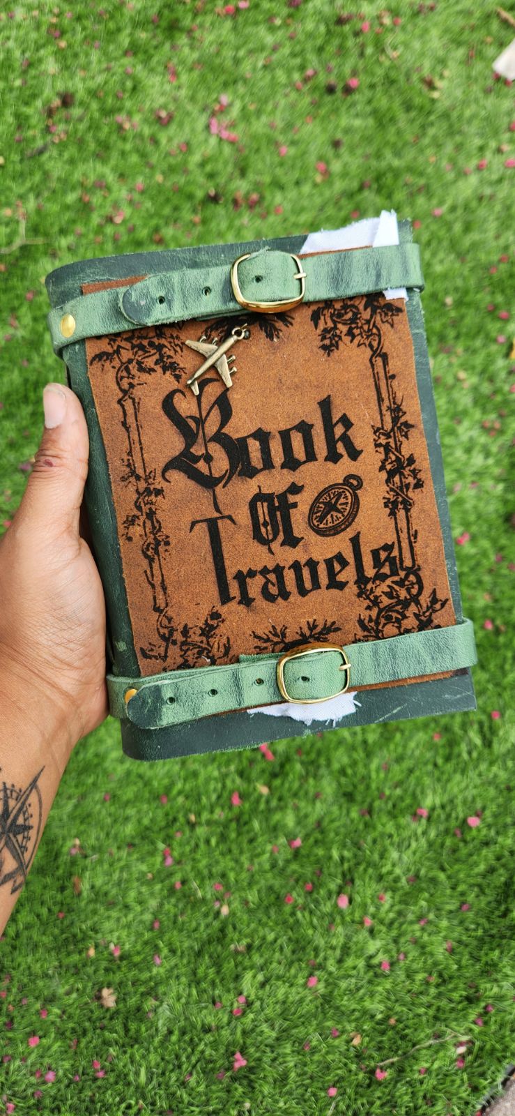 Book of Travels leather Journal