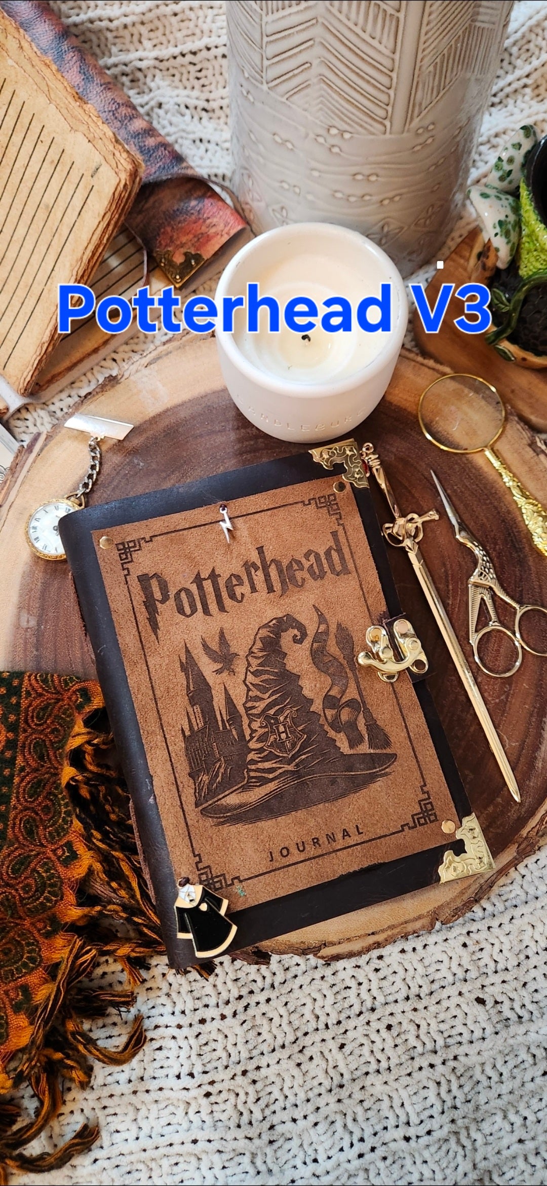 Potterhead Leather Journal