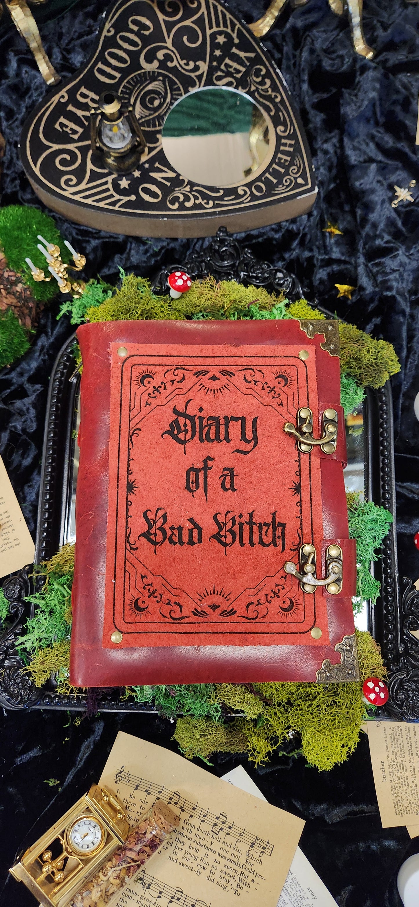 Diary of a Bad Bitch leather journal